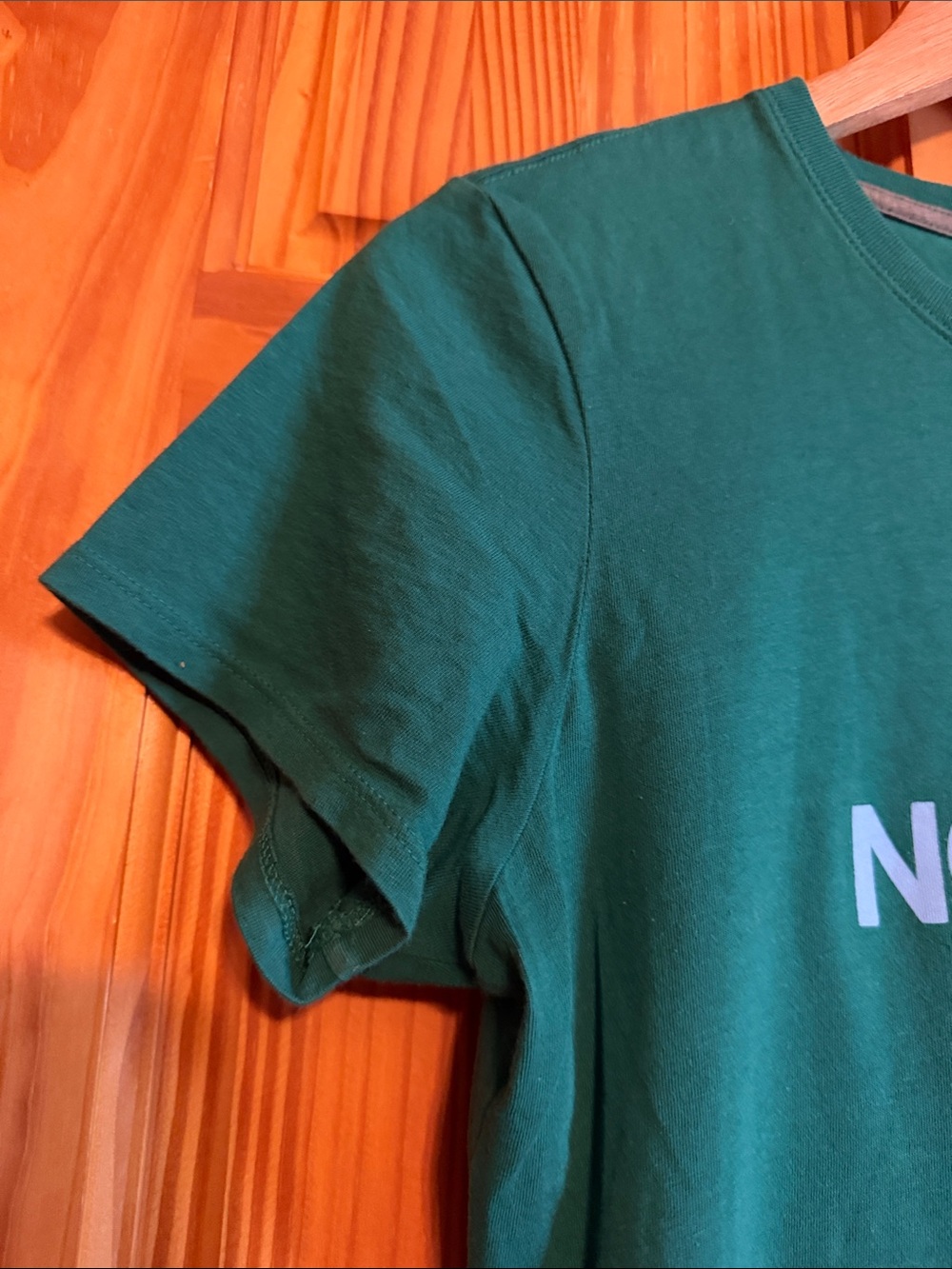 The North Face Women's Teal Logo Short Sleeve Tee - Picture 4 of 5
